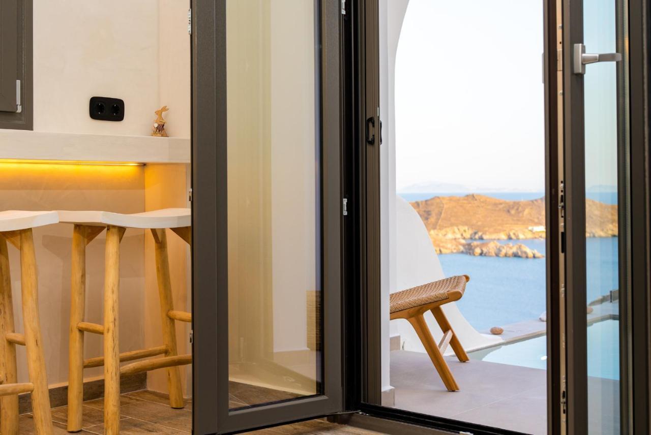 Ios Seaside House With Sunset View And Small Pool Chora Exterior foto