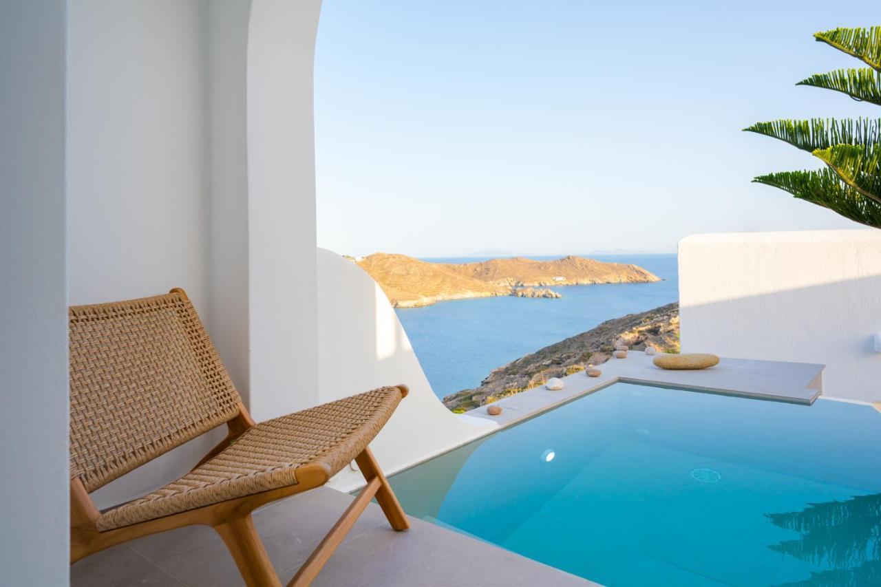 Ios Seaside House With Sunset View And Small Pool Chora Exterior foto