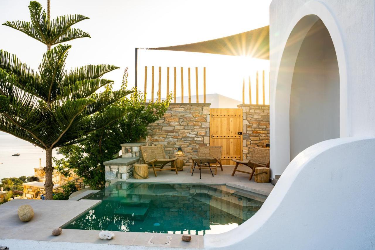 Ios Seaside House With Sunset View And Small Pool Chora Exterior foto