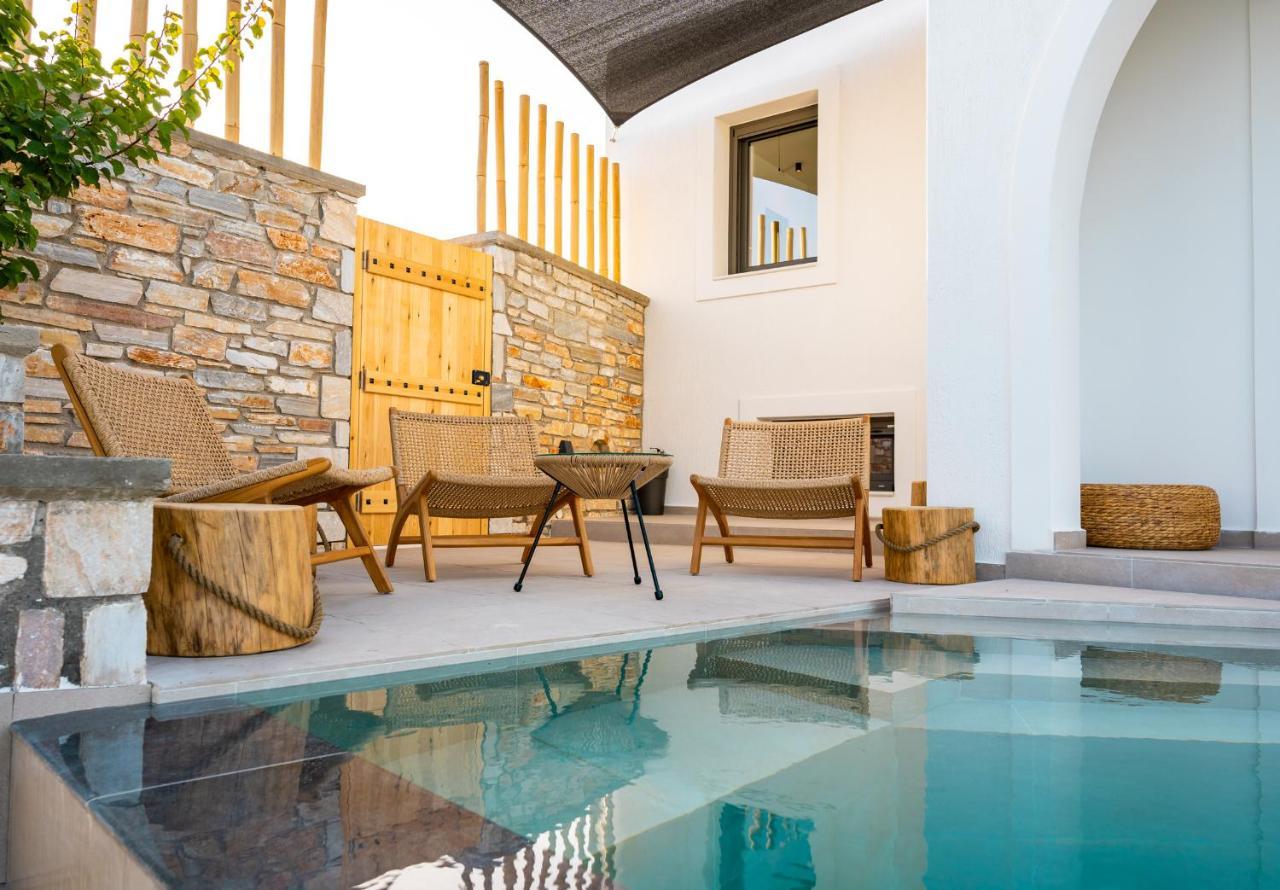 Ios Seaside House With Sunset View And Small Pool Chora Exterior foto